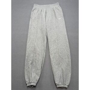 Nike Sweatpants Women's Small Gray Fleece Lined Joggers Activewear Running Gym
